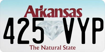 AR license plate 425VYP