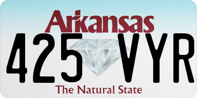 AR license plate 425VYR