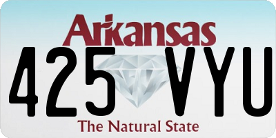 AR license plate 425VYU