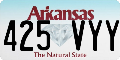 AR license plate 425VYY