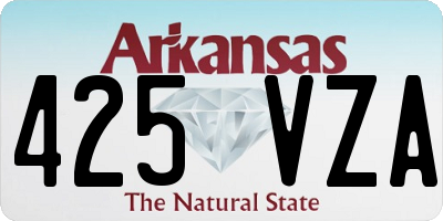 AR license plate 425VZA