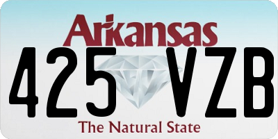 AR license plate 425VZB