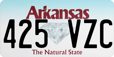 AR license plate 425VZC