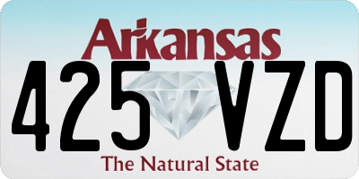 AR license plate 425VZD