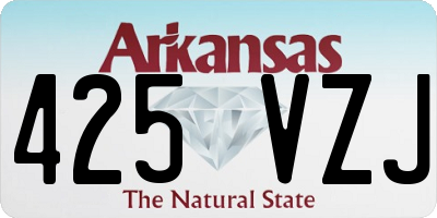 AR license plate 425VZJ