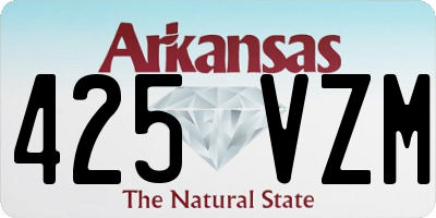 AR license plate 425VZM