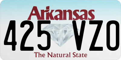 AR license plate 425VZO