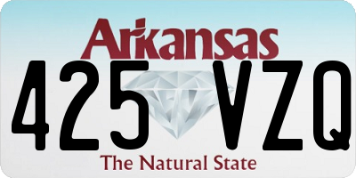 AR license plate 425VZQ