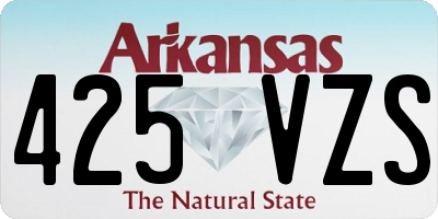 AR license plate 425VZS