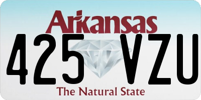 AR license plate 425VZU