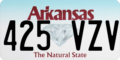AR license plate 425VZV