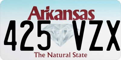 AR license plate 425VZX