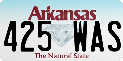 AR license plate 425WAS