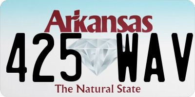 AR license plate 425WAV