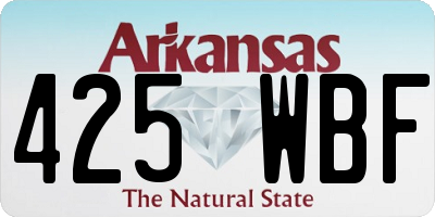 AR license plate 425WBF