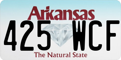 AR license plate 425WCF