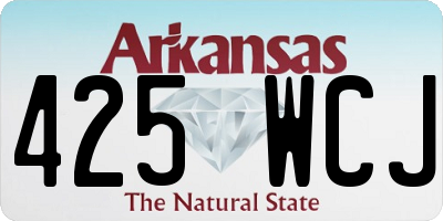 AR license plate 425WCJ