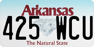 AR license plate 425WCU
