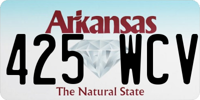 AR license plate 425WCV
