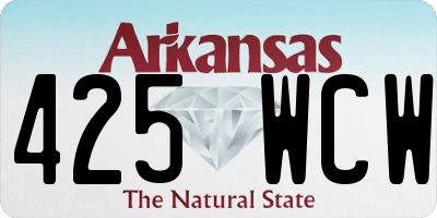 AR license plate 425WCW