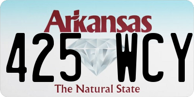 AR license plate 425WCY