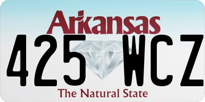AR license plate 425WCZ