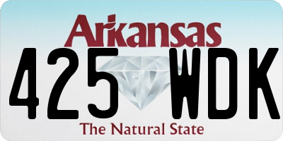 AR license plate 425WDK