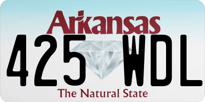 AR license plate 425WDL