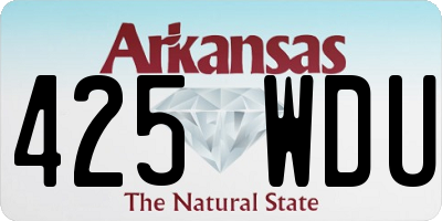 AR license plate 425WDU