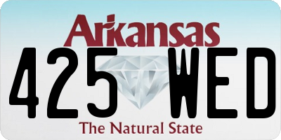 AR license plate 425WED