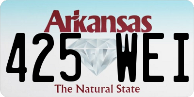 AR license plate 425WEI