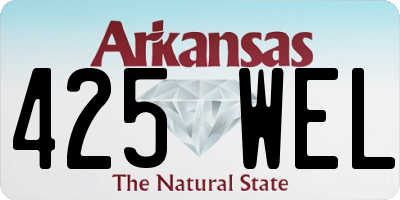 AR license plate 425WEL