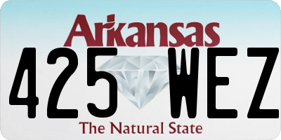 AR license plate 425WEZ