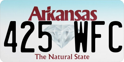AR license plate 425WFC