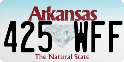 AR license plate 425WFF