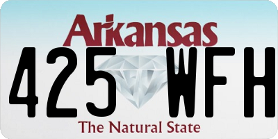AR license plate 425WFH