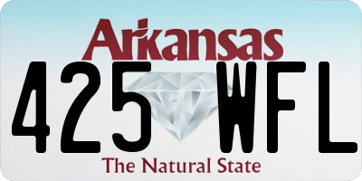 AR license plate 425WFL