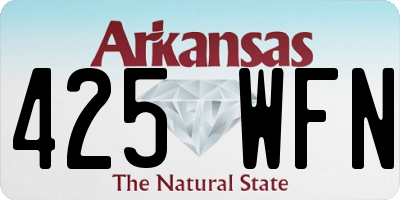 AR license plate 425WFN