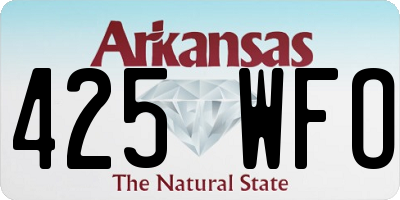 AR license plate 425WFO
