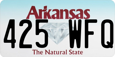 AR license plate 425WFQ