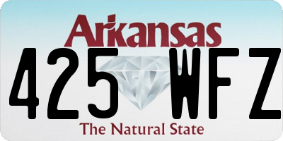 AR license plate 425WFZ