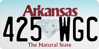 AR license plate 425WGC