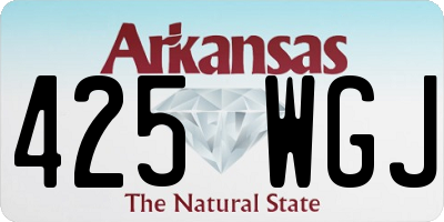AR license plate 425WGJ