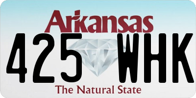 AR license plate 425WHK