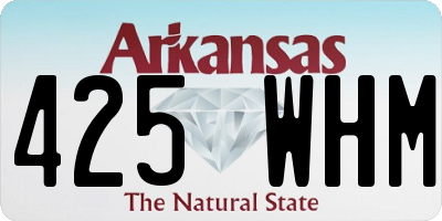 AR license plate 425WHM