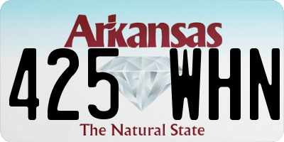 AR license plate 425WHN