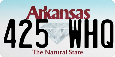 AR license plate 425WHQ
