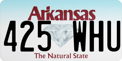 AR license plate 425WHU