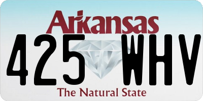 AR license plate 425WHV