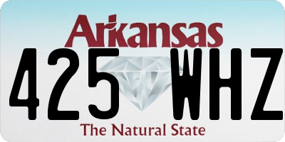 AR license plate 425WHZ